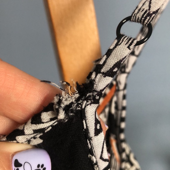 ANGIE Geometric Boho Jumpsuit Romper *Flaw* - Picture 10 of 14